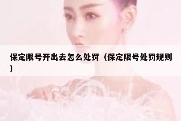 保定限号开出去怎么处罚（保定限号处罚规则）  第1张
