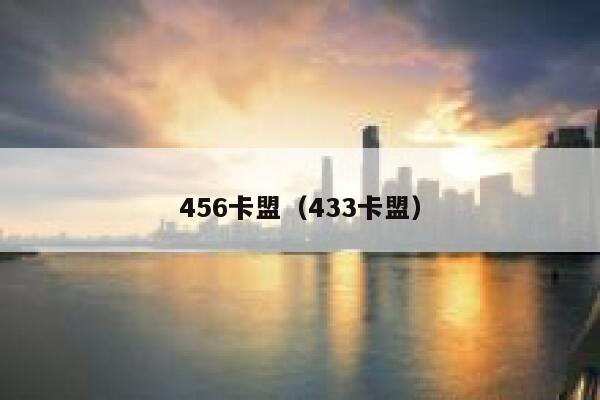 456卡盟（433卡盟）  第1张