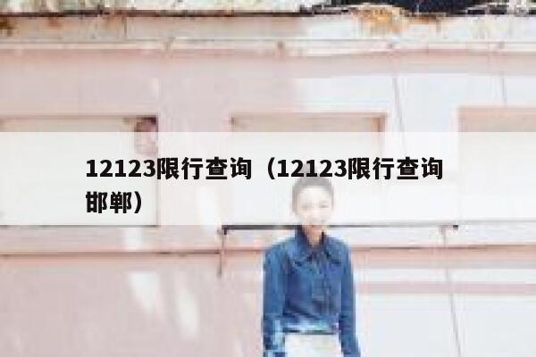 12123限行查询（12123限行查询 邯郸）  第1张