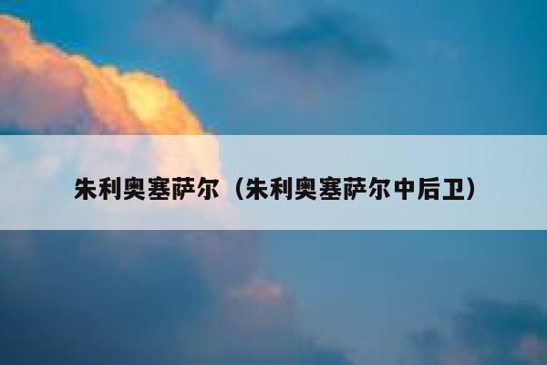 朱利奥塞萨尔（朱利奥塞萨尔中后卫）  第1张