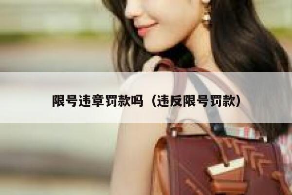 限号违章罚款吗（违反限号罚款）  第1张