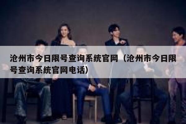 沧州市今日限号查询系统官网（沧州市今日限号查询系统官网电话）  第1张
