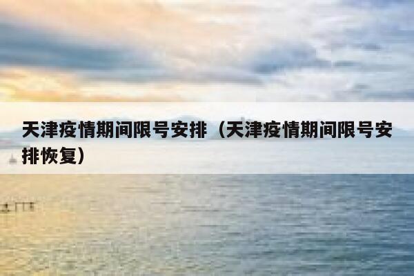 天津疫情期间限号安排（天津疫情期间限号安排恢复）  第1张