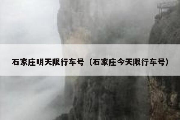 石家庄明天限行车号（石家庄今天限行车号）  第1张