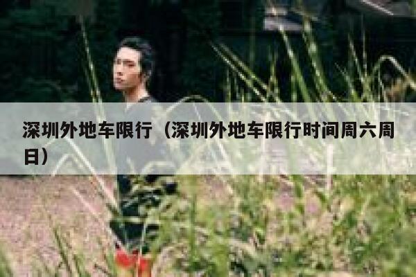 深圳外地车限行（深圳外地车限行时间周六周日）  第1张