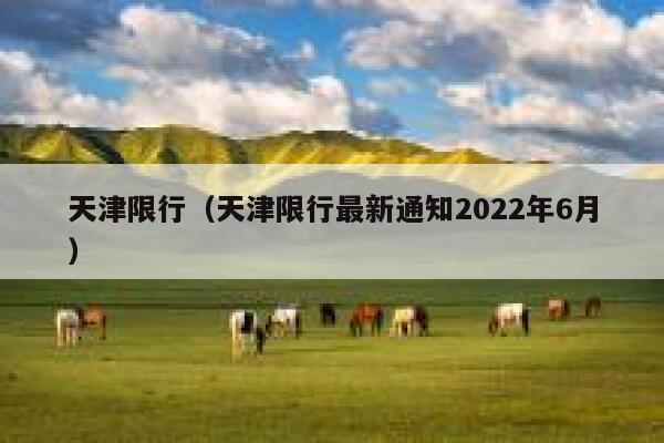 天津限行（天津限行最新通知2022年6月）  第1张