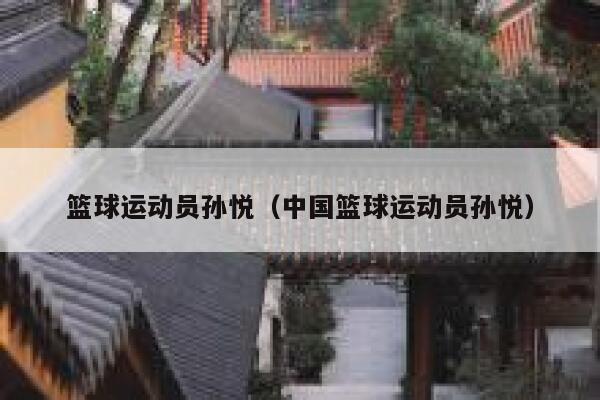 篮球运动员孙悦（中国篮球运动员孙悦）  第1张