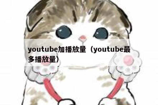 youtube加播放量（youtube最多播放量）  第1张